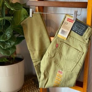 511 Slim Fit Olive Green Black Fill